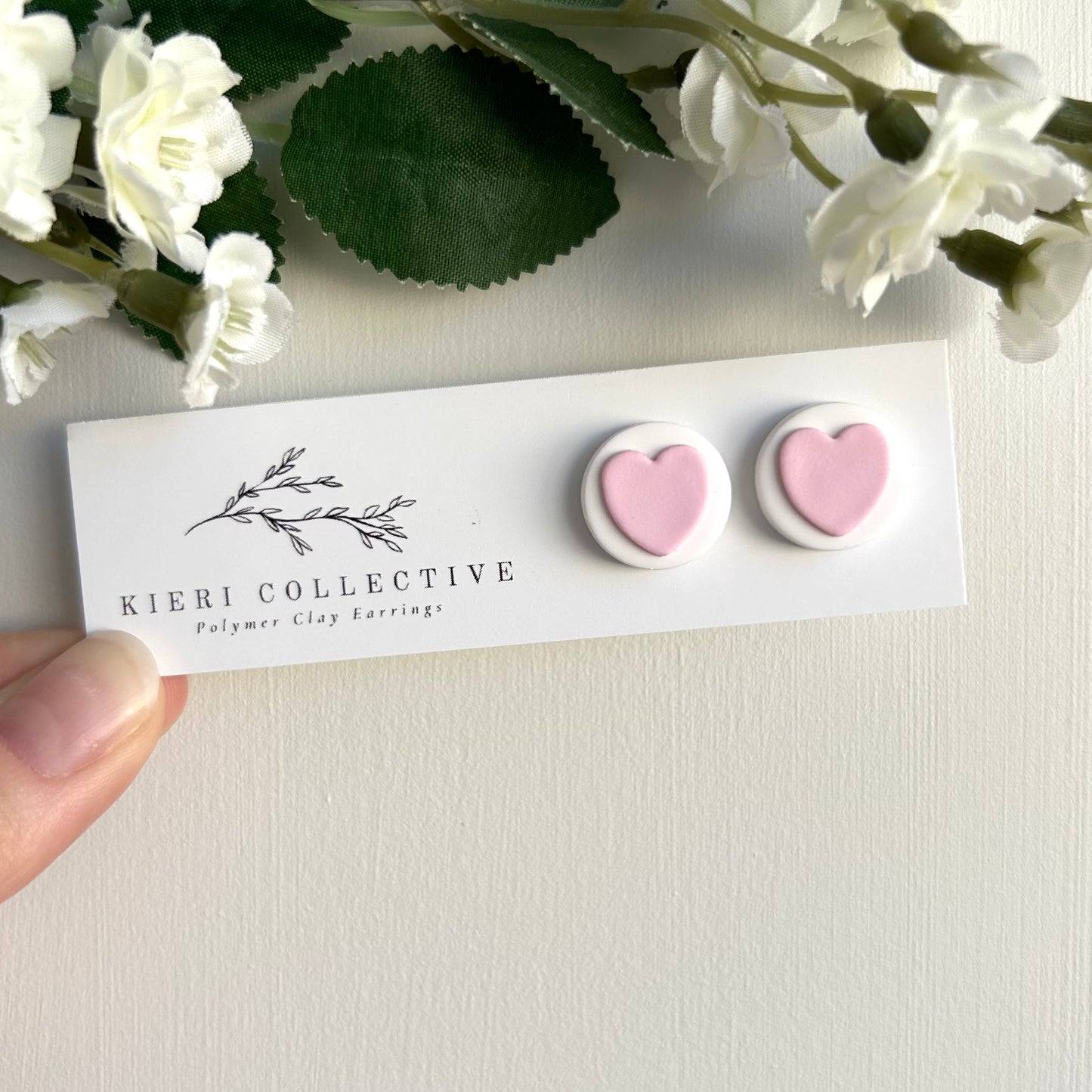 Stud - Light Pink Heart