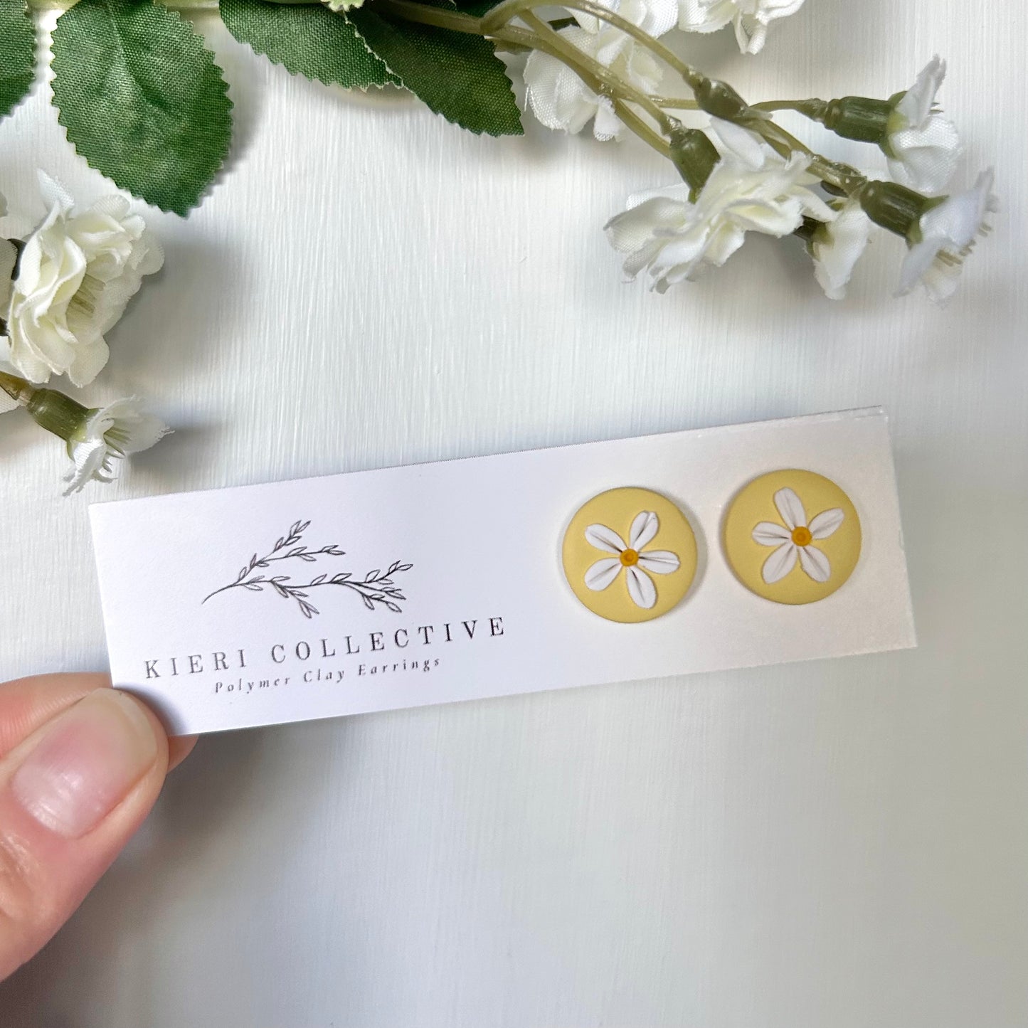 Stud - Yellow Large Flower