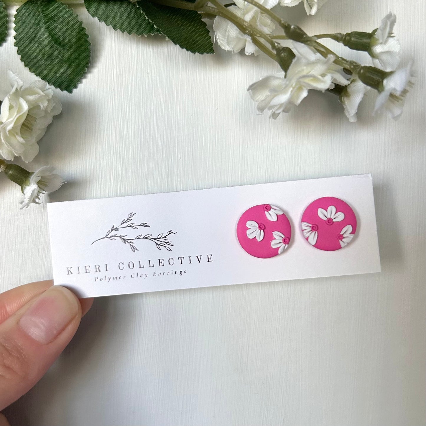 Stud - Hot Pink Small Flower