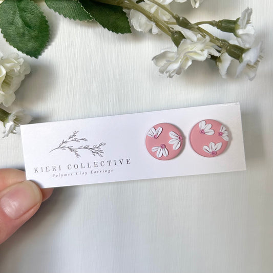 Stud - Pink Small Flower